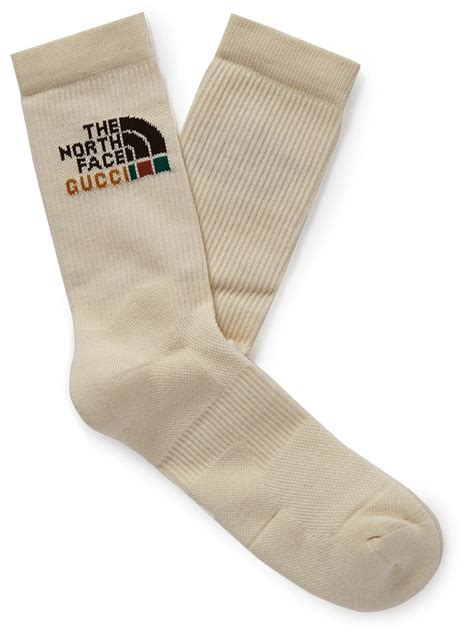 gucci x the north face socks|gucci north face socks neutral.